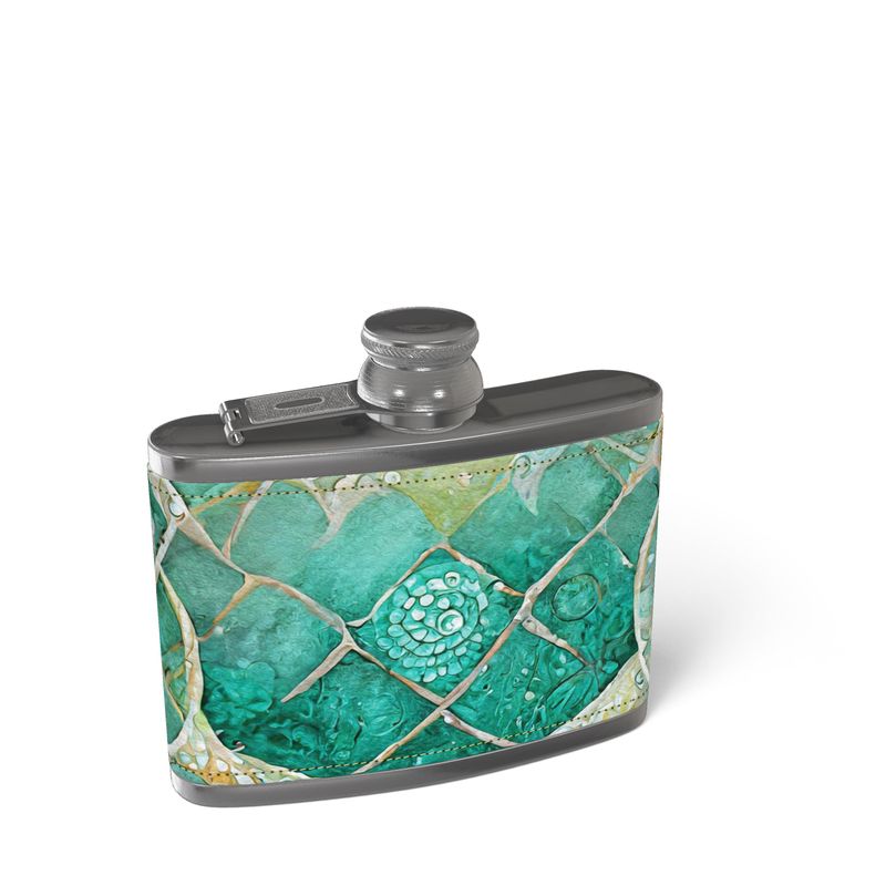 Selkie's Serenade Leather Hip Flask- 4/6 oz - Made to Order