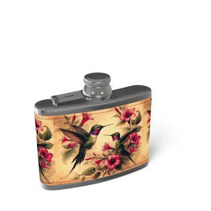 Leather Wrapped Hip Flask