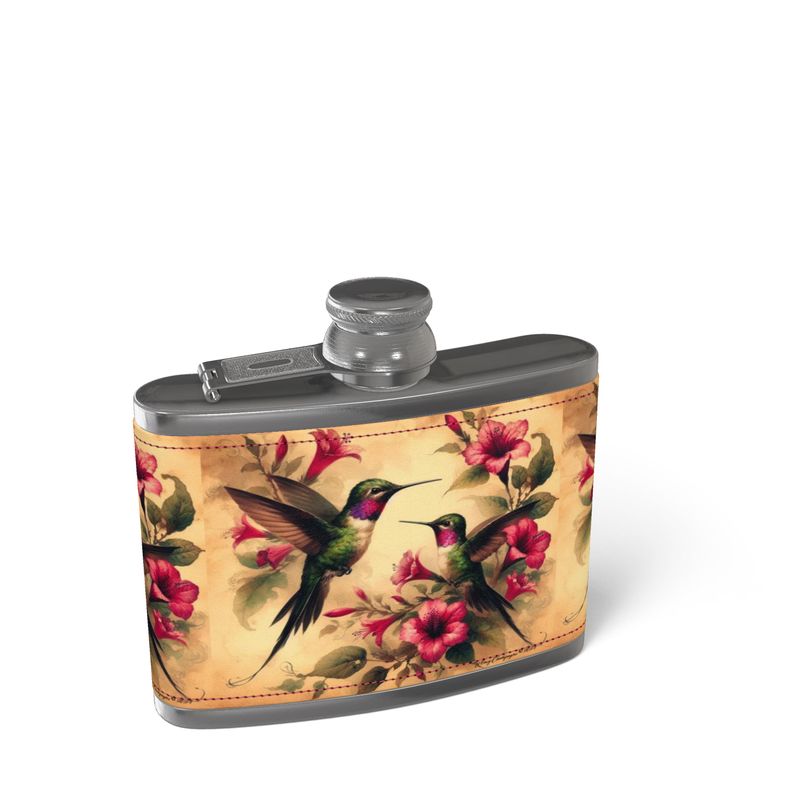 Leather Wrapped Hip Flask