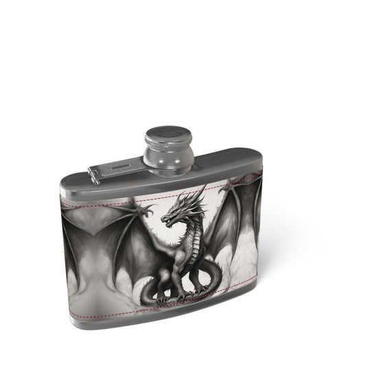 Leather Wrapped Hip Flask