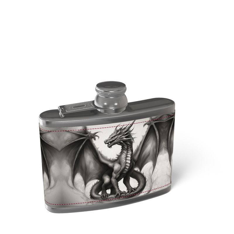 Leather Wrapped Hip Flask