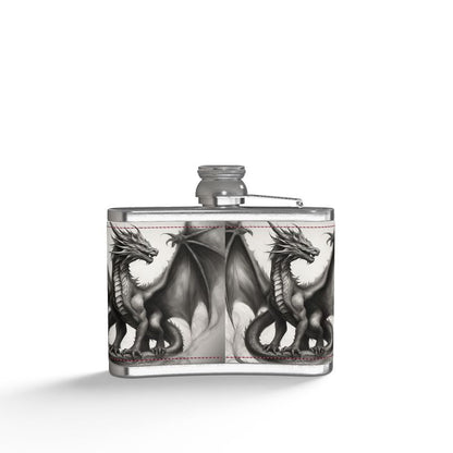 Leather Wrapped Hip Flask