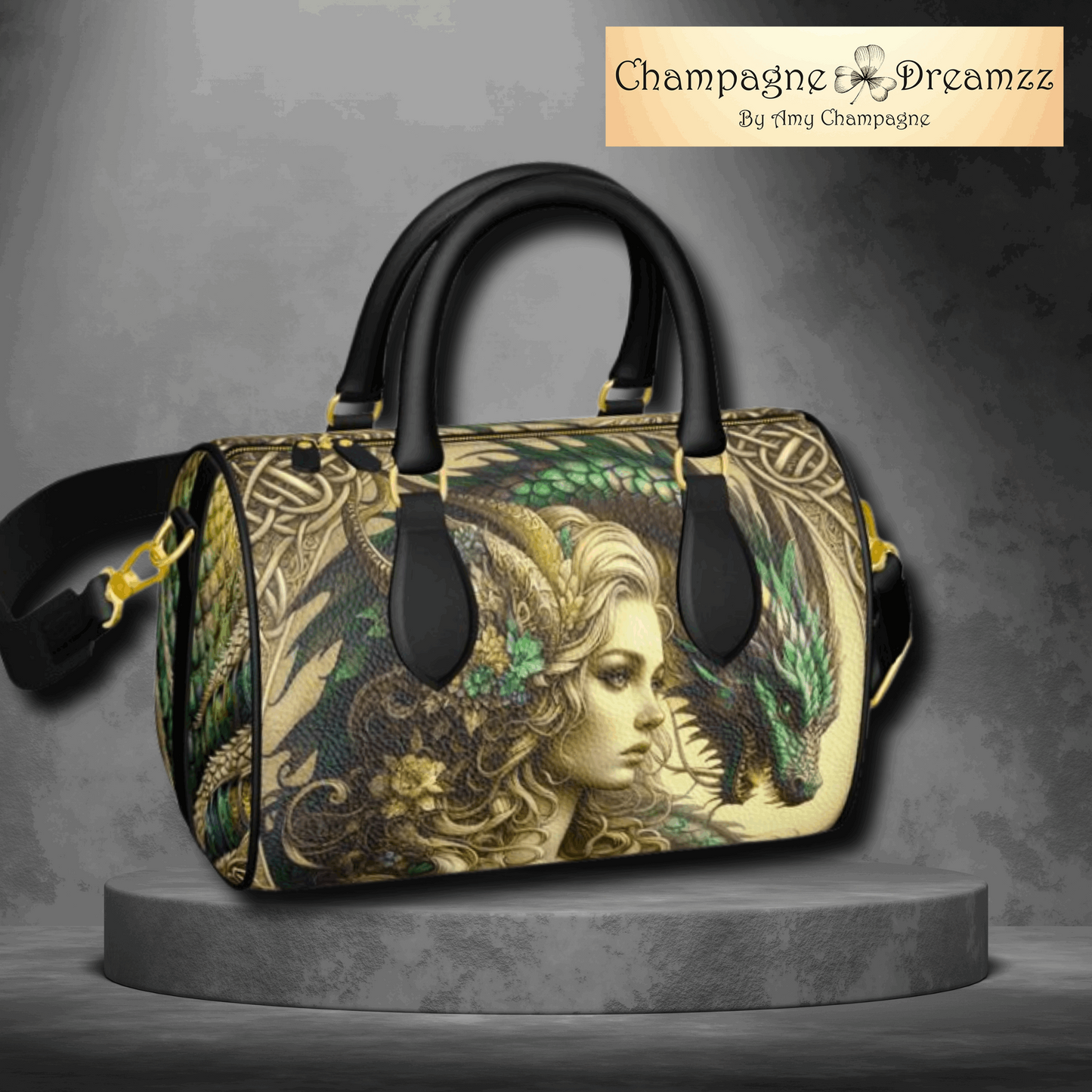 Lady of the Emerald Vale - Mini Denbigh Duffel Bag - Handmade by Contrado