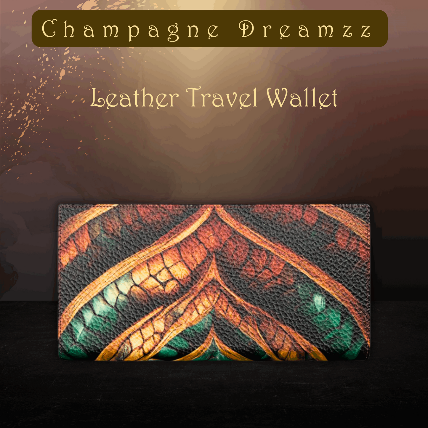 Dragon's Shield Genuine Leather Travel Wallet - Handmade to Order - Contrado