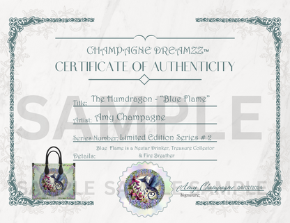 Artist's Sample Certificate of Authenticity