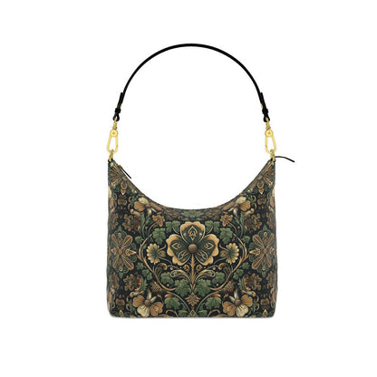 Shamrock Leather Hobo Bag - Detachable Handle- Handmade to Order